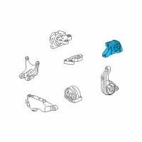 OEM 2010 Saturn Vue Mount, Engine Diagram - 25945707
