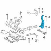 OEM 2020 BMW 840i xDrive Gran Coupe Left Carrier Diagram - 31-20-6-884-385