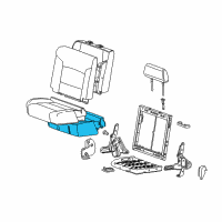 OEM 2017 GMC Sierra 2500 HD Seat Cushion Pad Diagram - 23227324