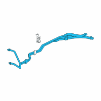 OEM Jeep Liberty Tube-Supply & Return Diagram - 55037785AE