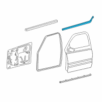 OEM 2003 Dodge Ram 1500 WEATHERSTRIP-Door Belt Diagram - 55276942AA