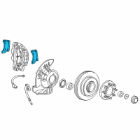 OEM 2002 Ford F-250 Super Duty Front Pads Diagram - YU2Z-2V001-BA