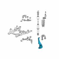 OEM 2005 Cadillac STS Knuckle Steering Diagram - 18064147