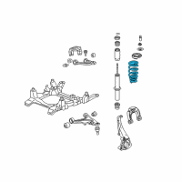 OEM Cadillac STS Front Spring Diagram - 25810843