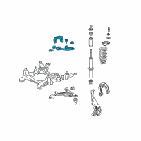 OEM 2006 Cadillac STS Upper Control Arm Diagram - 19181780