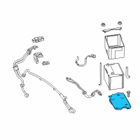 OEM 2021 Infiniti Q60 Bracket-Battery Diagram - 64866-4GF0A