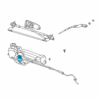 OEM 2009 Chrysler PT Cruiser Pump-Washer, Windshield Diagram - 5093412AA