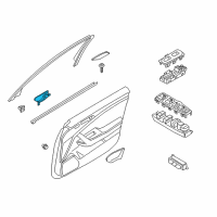 OEM 2020 Kia Stinger Door Inside Handle Assembly Diagram - 82610J5000SA1