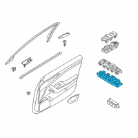 OEM Kia Stinger Power Window Unit Assembly Diagram - 93571J5000