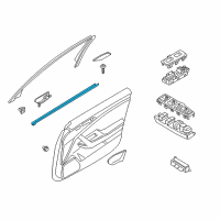 OEM 2021 Kia Stinger WEATHERSTRIP-Front Door Belt Inside Diagram - 82241J5000