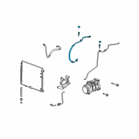 OEM Cadillac STS Hose Asm-A/C Compressor Diagram - 25815298