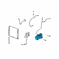 OEM Cadillac STS Compressor Assembly Diagram - 89023452