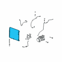 OEM 2007 Cadillac SRX Condenser Diagram - 88957420