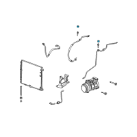 OEM Cadillac STS Suction Hose Cap Diagram - 88957401