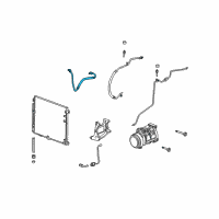 OEM 2006 Cadillac STS Hose Asm-A/C Compressor & Condenser Diagram - 25837289