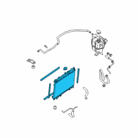 OEM 2006 Nissan Xterra Radiator Assy Diagram - 21410-ZL31A