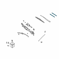 OEM 1997 Nissan Quest Wiper Blade Refill Diagram - B8891-56030