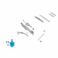 OEM Nissan Quest Tank Assy-Windshield Washer Diagram - 28910-0B000