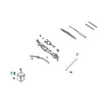 OEM Nissan Quest Motor-Washer, Rear Diagram - 28960-0B000