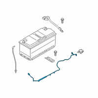 OEM Kia K900 Battery Wiring Assembly Diagram - 91850J6010