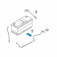 OEM 2015 Hyundai Genesis Bracket-Battery Mounting Diagram - 37160-3M000