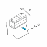 OEM 2015 Hyundai Equus Bracket-Battery Mounting Diagram - 37160-3M000