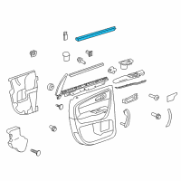 OEM 2015 Chevrolet Traverse Inner Weatherstrip Diagram - 23160969
