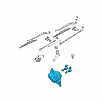 OEM Nissan Pathfinder Tank Assy-Windshield Washer Diagram - 28910-1W510