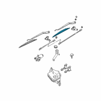 OEM 1999 Infiniti G20 Windshield Wiper Blade Assist Refill Diagram - 28895-3W405