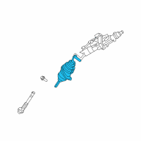 OEM 2010 Dodge Challenger Boot-Steering Column Diagram - 5170263AB