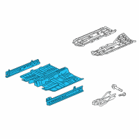 OEM 2017 Honda Civic FLOOR COMP, FR Diagram - 65100-TBG-315ZZ