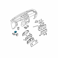 OEM 2002 Nissan Xterra Switch Assy-Mirror Control Diagram - 25570-AG000