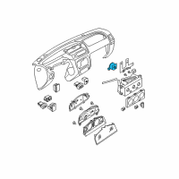 OEM 2003 Nissan Xterra Switch-Fan Diagram - 27660-8B400