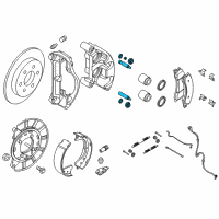 OEM 2020 Nissan Titan Boot Sleeve Kit-Rear Brake Diagram - D0135-EZ60A