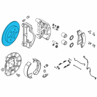 OEM 2017 Nissan Titan Rotor Brake Diagram - 43206-EZ60A