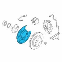 OEM 2015 BMW 320i xDrive Protection Plate Left Diagram - 34-21-6-792-247