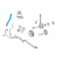 OEM 2006 Toyota Tundra Reservoir Hose Diagram - 44348-0C030