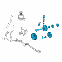 OEM 2006 Toyota Tundra Power Steering Pump Diagram - 44310-0C050