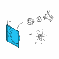 OEM Toyota Sequoia Shroud Diagram - 16712-0F050