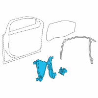 OEM 2016 Chevrolet Cruze Window Regulator Diagram - 95382557