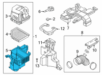 OEM 2022 Nissan Sentra Air Cleaner Housing Diagram - 16528-6LB0B