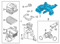 OEM 2022 Nissan Sentra Air Duct Diagram - 16554-6LB0B