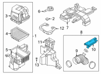 OEM 2021 Nissan Sentra Resonator Assy-Air Diagram - 16585-6LB0C