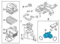 OEM Nissan Sentra Hose-Air Duct Diagram - 16577-6LB0C