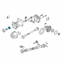 OEM Nissan Rogue Bearing-Drive Pinion, Front Diagram - 38140-CA00A