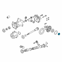 OEM 2020 Nissan Murano Seal-Oil, Differential Side Diagram - 38342-4N500