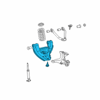 OEM Chevrolet C1500 Suburban Lower Control Arm Diagram - 19416906