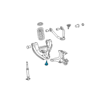 OEM Chevrolet Tahoe Lower Ball Joint Diagram - 19416896