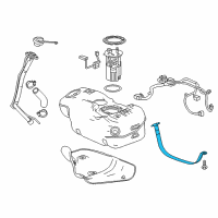 OEM 2015 Chevrolet Spark EV Tank Strap Diagram - 96838820