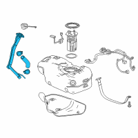 OEM 2013 Chevrolet Spark Filler Pipe Diagram - 95377006